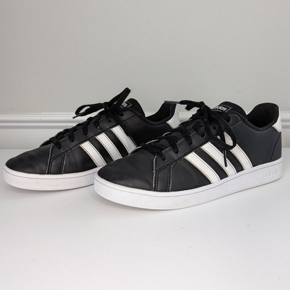 adidas Other - Adidas 'Grand Court' EUC 👟 Black & White Sneakers - Men's 5.5